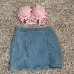 Denim Blue Skirt